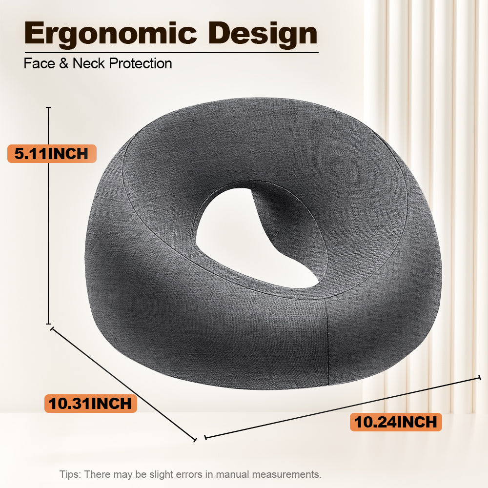 ✨Taller & Thicker! ✨Face Down Pillow Massage Bed Head Cushion 5.3IN High