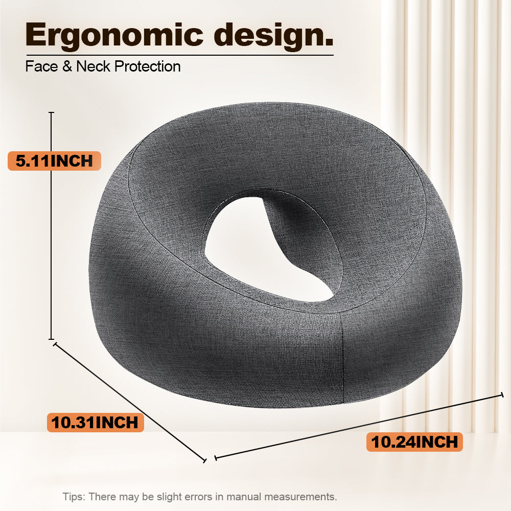 ✨Taller & Thicker! ✨Face Down Pillow Massage Bed Head Cushion 5.3IN High