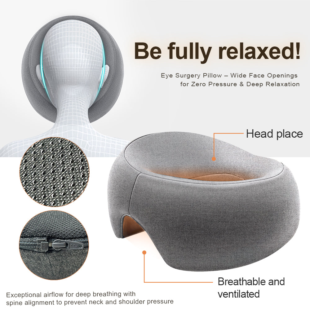 ✨Taller & Thicker! ✨Face Down Pillow Massage Bed Head Cushion 5.3IN High