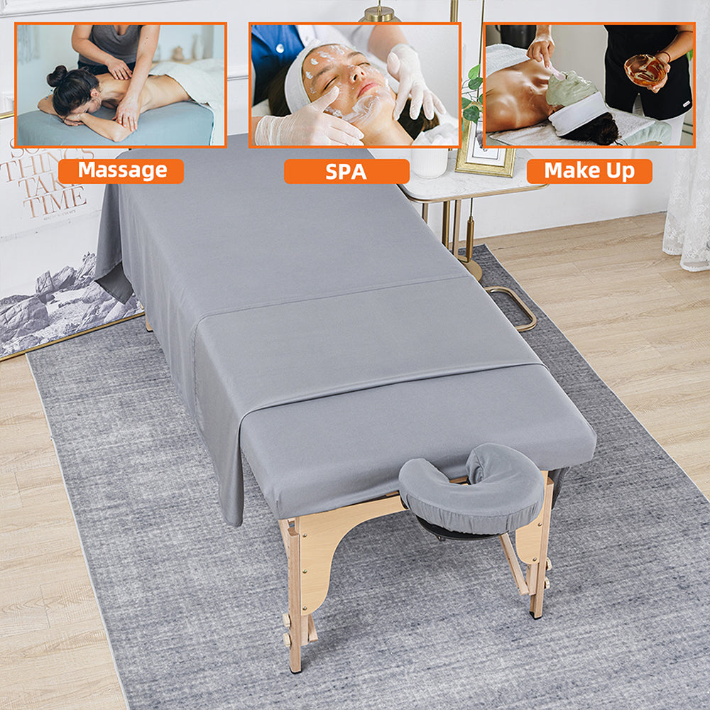 BUNDLE SALE!!! 1 SET ONLY $24.99🔥🔥Massage Table Sheet Set- Reusable, Washable, Soft & Skin Friendly!